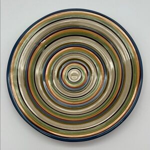 Tabletops Gallery “Los Colores” Multicolor Dinner Plate HandPainted Handcrafted